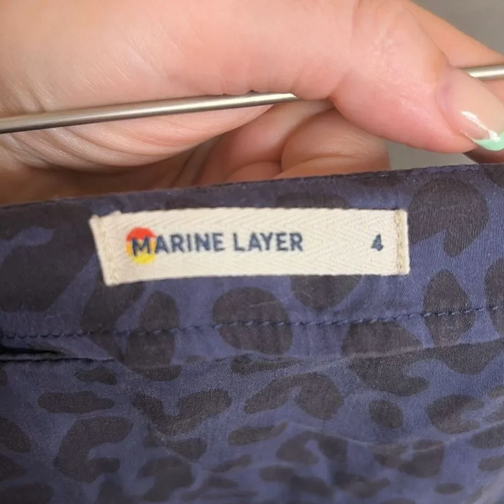 ✨Marine Layer Ryan Slip Slit Midi Cheetah Print Sz 4 Skirt✨